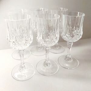 Elegant Crystal Wine Glass Set Of 6